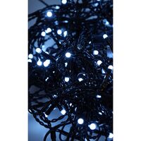 Instalatie Craciun Profesionala de Exterior IP65, 110 m, 2640 Led-uri Mari ,Franjuri, Alb rece, Flash, Alimentator, Interconectabila, Prelungitor 6.5 m inclus, Fir Negru Cauciucat, 220v, Flippy