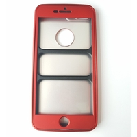 Husa Apple iPhone 7 Plus Full Silicone 360 Rosu