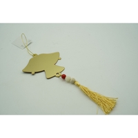 Ornament brad, Flippy, Clopotei, Auriu, Lucios, 10*23CM, Acril, Interior/ Exterior