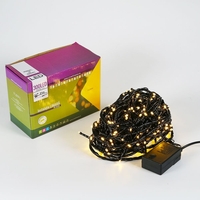 Instalatie de Craciun, Premium Flippy®, Tip Liniara, 21 m, 300 LED-uri, Interconectabila, Alb Cald