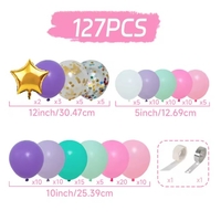 Baloane pentru Arcada HAPPY BIRTHDAY, Flippy, baloane decorative din Latex, Set Mix 127 Baloane Colorate, Multicolor