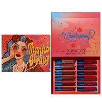 Set de Buze, KEVIN & COCO, Caramel Pie, 12 Lip Gloss-uri, 24 x 18.5 x 3.4 cm, Multicolor