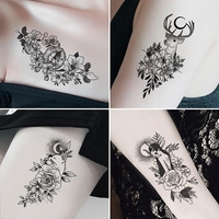 Set 30 Tatuaje Temporare, Flippy, pe Baza de Apa, Model 1, Negru