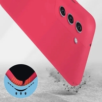 Husa protectie Flippy pentru Samsung S21 FE Liquid Silicone Fuchsia/Roz
