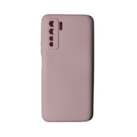 Husa protectie Flippy compatibila cu Huawei P40 Lite 5G Liquid Silicone Case Roz