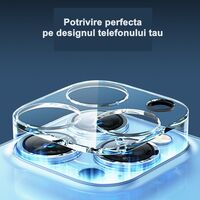 Folie Sticla pentru Camera Apple iPhone 15 Pro / 15 Pro Max, Transparenta