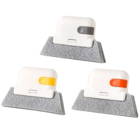 Perii de Curatat 2 in 1, Flippy, Perii pentru Canalele din Ferestre si Usi, Perii pentru Colturi Moarte, pentru Geamuri, locuri greu de accesat, Alb