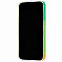 Husa protectie Flippy compatibila cu Apple iPhone 12 Pro Tpu Ombre, Verde/Portocaliu