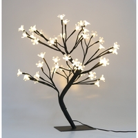 Decoratiune Luminoasa, Flippy, Crenguta, cu Baterii, 72 LED -uri, Flori, Alb Cald