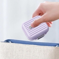 Cutie Medicamente, Flippy, Mov, 7 Compartimente, Portabila si Compacta, 7.8x7.2x3.5 cm, Ideala pentru Uzul Cotidian