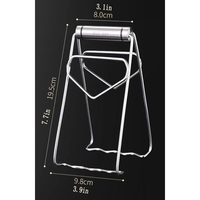 Clema pentru Boluri, Flippy, Anti-Alunecare, din Otel Inoxidabil, Extindere, pentru Oale, Tigai, de Uz Casnic, Rezistent la Temperaturi Inalte, 19.5x9.8x8 cm, Gri