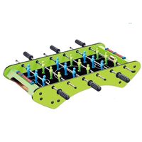 Masa de Fotbal, Flippy, cu Picioare, 6 Manere, Tablou de Scor, 71.3 x 14.6 x 36 cm, din Lemn/Otel/ABS, Verde