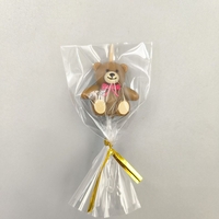 Lumanare de Tort, Flippy, Model Ursulet, Party, 8 x 3.2 cm, Maro
