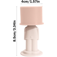 Opritor de Usa, Flippy, din Silicon, Model Magicial, cu Prindere de Perete, Anti-Coliziune, 4x 8.5 cm, Roz