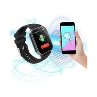 Ceas Smartwatch, Flippy, Editia H15, Apeluri Bluetooth, Afisaj 1.81 inch, Rezolutie 240 x 284, Puls, Siri, Baterie 180 mAh, Negru