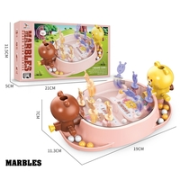 Jucarie Interactiva, Flippy, Model Ursuleti, Joc de Masa, +5 Ani, Portabil, 2 Jucatori, 19 x 7 x 11.3 cm, Roz