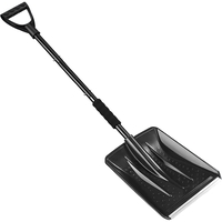 Lopata de Zapada, Flippy, Multifunctionala, Demontabila, cu Maner Antiderapant, Aluminiu, Plastic, Solutia pentru Iarna, pentru Deszapezire, 80x11x25.7 cm, Neagra