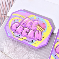 Paleta de Machiaj, KEVIN & COCO, Violet Ice Cream, Fard de Pleoape, 22 culori, 19 x 13.7 x 1.3 cm