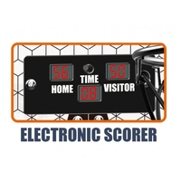 Set 2 Cosuri de Baschet pentru Copii, Flippy, cu Tablou de Bord Electronic, Pentru 2 Jucatori, Minge, Pompa, 2 Moduri, Interior/Exterior, Inel Metalic si Rabatabil cu Arc, Luminos, 60x31x6 cm, Multicolor