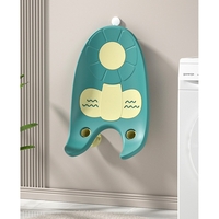 Suport de Baie Bebelusi, Flippy, 0-12 luni, Montare pe Chiuveta/Lavoar/Cada, Ventuze Antiderapante cu Intaltime Reglabila, 50 x 24 x 12.5 cm, Verde