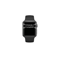 Folie Sticla pentru Apple Watch Series 2/3 38 mm adeziv pe margine Negru