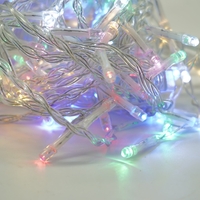 Instalatie Craciun Yoto, Tip Perdea, 2 m x 1 m, 120 LED-uri, Prelungitor 1.5 m, 8 Jocuri de Lumini, Interconectabila, Fir transparent, Interior/Exterior, Multicolor