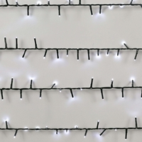 Instalatie de Craciun, Premium Flippy®, Tip Liniara / Sirag, 50 m, 500 LED-uri Mari, Alb Rece