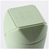 Sticla de apa pliabila Flippy, din silicon,reutilizabila, rezistenta la temepreturi ridiate, usor de depozitat si carat, 22 x 7.8 cm, 600 ml, verde