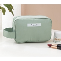 Portfard, Flippy, cu Maner, Material Impermeabil, pentru Cosmetice, 16 x 11 x 7 cm, Verde