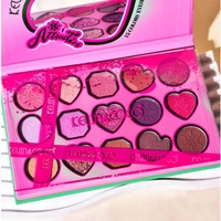 Paleta de Machiaj, KEVIN & COCO, Atractive, Farduri de Pleoape, 15 Culori, Model A, 16.5x10.8x1.5 cm, Multicolor