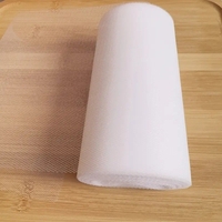 Tul Decorativ, Flippy, 15 cm Latime, 22 cm Lungime, din Poliester, Alb