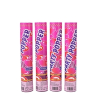 Tun Confetti, Flippy, Model Mix din Folie, 40 cm, Ambalaj din Carton, Eliberare prin Rasucire, Multicolor