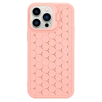 Husa de Protectie TPU, Flippy, pentru Apple iPhone 14, 3D Cube, cu Inel, Protectie Camera, Antisoc, Antizgariere, Antialunecare, Acoperire Completa, Roz