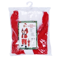 Costum Mos Craciun Flippy® Baiat, 7-9 ani, 5 piese, Catifea