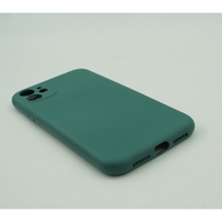 Husa protectie Flippy compatibila cu Apple iPhone 12 Liquid Silicone Case Verde