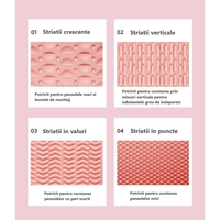 Accesoriu din silicon pentru curatarea accesoriilor makeup, pensule, buretei, 14.5 x 11,5 cm, 2 moduri de utilizare, pliabil, mov