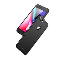 Husa Apple iPhone 8 Plus IPAKY Full Cover 360 Negru + Folie Cadou
