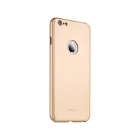 Husa Apple iPhone 6/6S Plus IPAKY Full Cover 360 Auriu + Folie Cadou