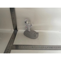 Suport pentru Telefon, Flippy, Suport de Birou pentru Telefon, Suport Telefon pentru Copii, Model Astronaut, Model 1, 9 x 10 x 6.5 cm, Plastic, Alb