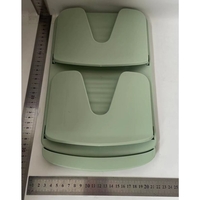 Suport de Bucatarie, Flippy, pentru Capace/Tocatoare, din Plastic, Colectare Apa Scursa, Montare fara Perfoarare, 33.3 x 20.7 x 3.5 cm, Verde