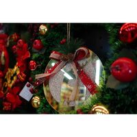 Ornament brad, Flippy, Ren, Auriu, Lucios, 17*17CM, Acril, Interior/ Exterior