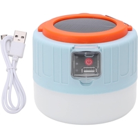 Lampa Portabila, Flippy, Incarcare Solara + USB, Afisaj Inteligent al Bateriei, Raza de Actiune 32 mp, 6x9x11 cm, 3 Moduri, Alb