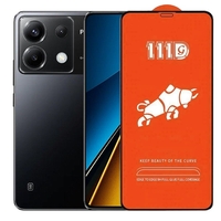 Folie Sticla Securizata pentru Xiaomi Mi Poco X6, Flippy, Sticla de Protectie Compatibila cu Xiaomi Mi Poco X6, Full Cover 111D, HD, Margini Negre, Transparenta