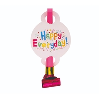 Set 6 Suflatori Happy Everyday, Flippy, pentru Petrecere, 20 x 17 cm, Multicolor