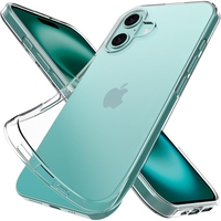 Husa de Protectie din Silicon, pentru Apple iPhone 16, PC, Antisoc, Rezistenta la Impact, Transparenta