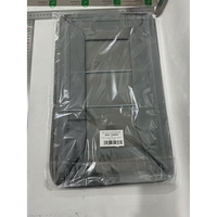 Cutie Depozitare Flippy, pentru Haine, lucruri, din Textil cu Cadru Metalic, Manere Laterale, forma Dreptunghiulara, 47 x 28 x 20 cm, volum 26 L, Gri