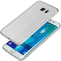 Husa de protectie Flippy® pentru Samsung A7 2017 Full Tpu 360 V2 Transparent cu margini albe