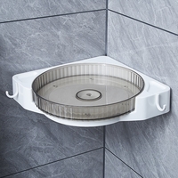 Suport Depozitare, Flippy, din Plastic, Rotativ 360 grade, Montare fara Perforatii, pentru Baie/Bucatarie, Gri