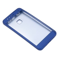Husa Huawei P10 Plus Full Silicone 360 Albastru + Folie de protectie