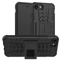 Husa protectie Flippy pentru Huawei P40 Lite E Defender Model 3 cu Suport, Negru